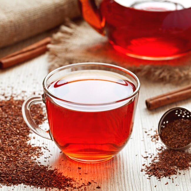 Cup,Of,Healthy,Traditional,Herbal,Rooibos,Red,Beverage,Tea,With